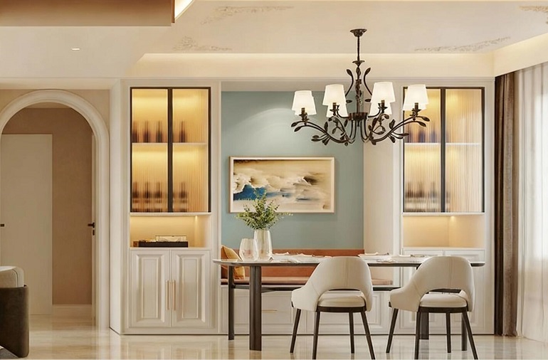 法式风格线条，现代感软装